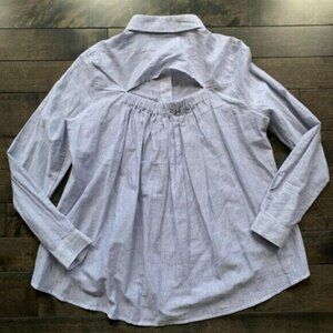 Anthropologie Funktinal Open Back Shirt